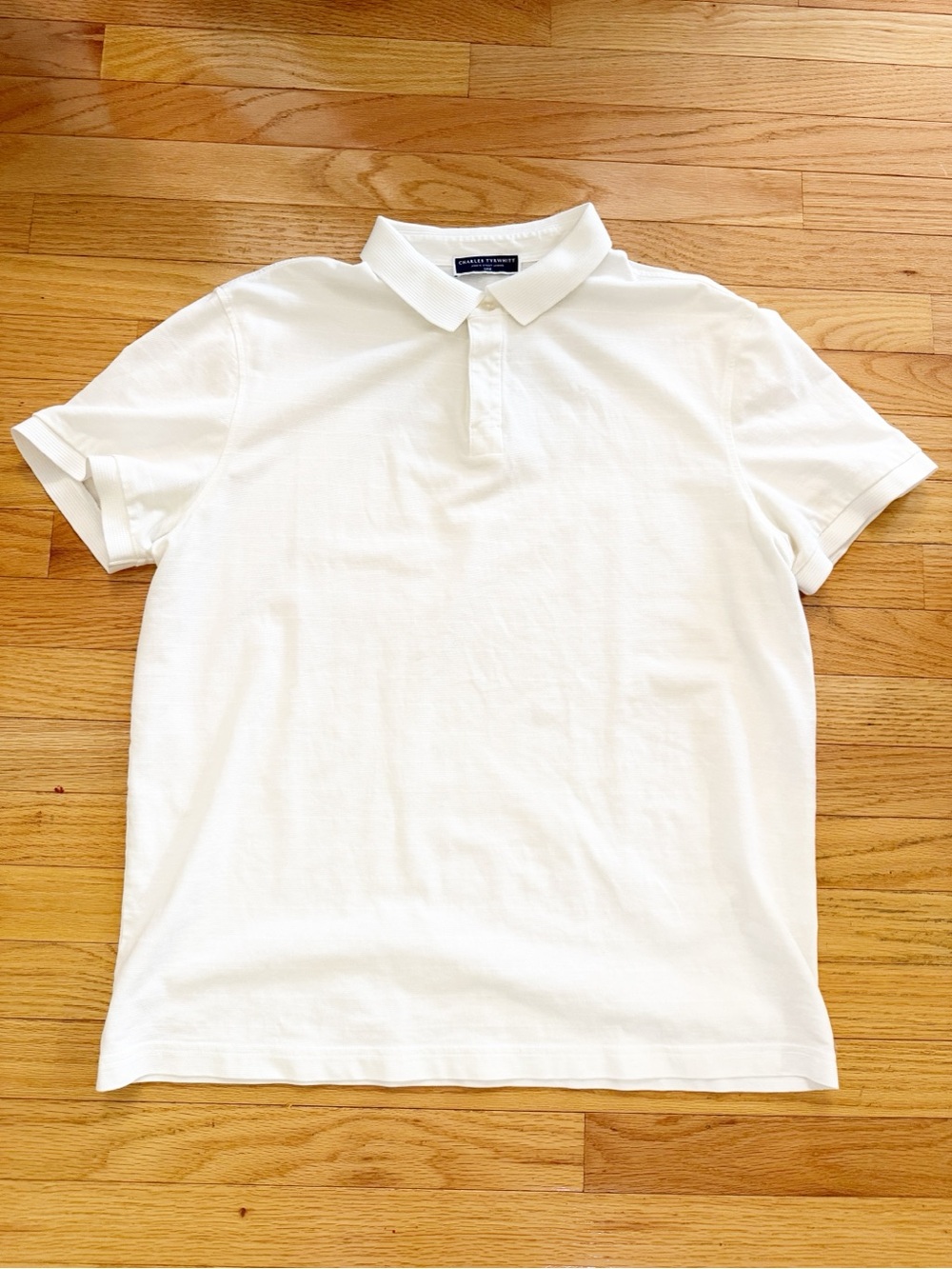 Charles Tyrwhitt Classic White Polo Shirt Large